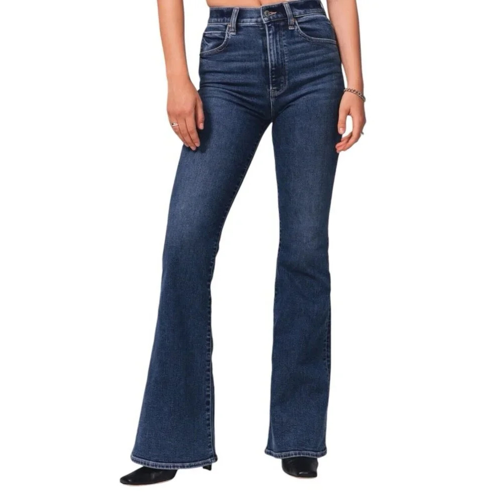 Abercrombie & Fitch Dark Blue Flare Jeans
